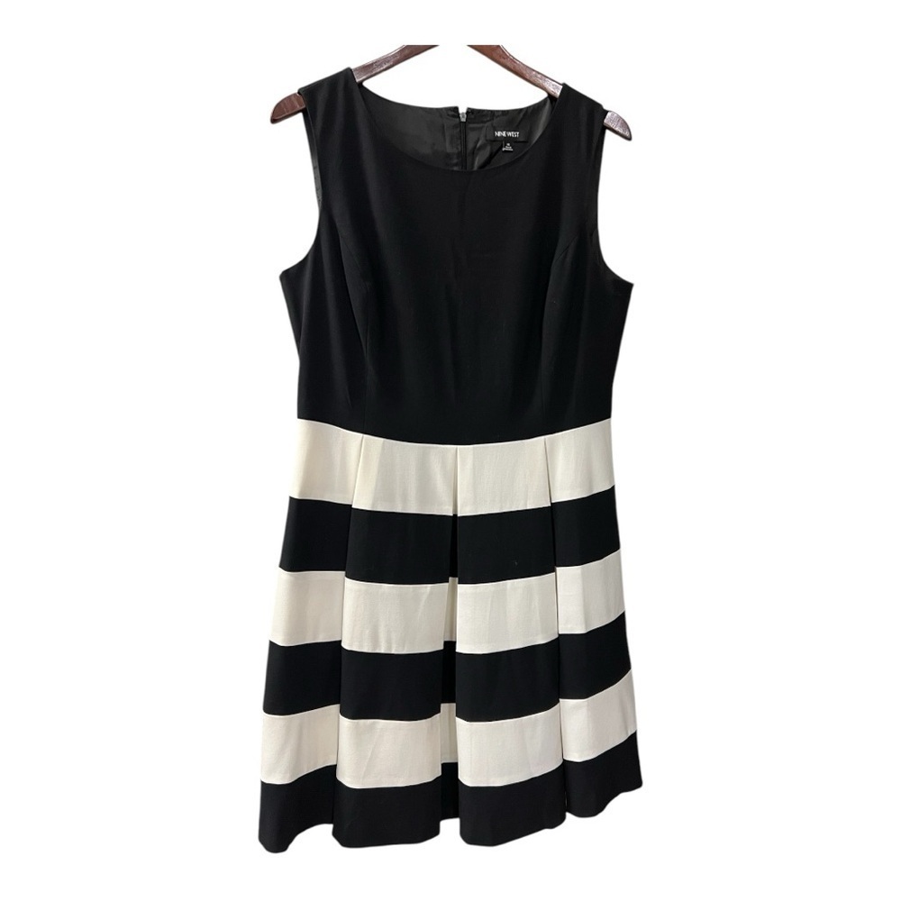 Nine West Fit & Flare  Midi Cocktail Dress Size 14 NWOT Women - Picture 2 of 12